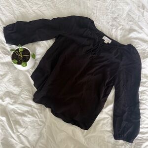 Velvet by Graham & Spencer Black Blouse, size Small